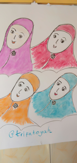 Detail Cara Menggambar Kartun Muslimah Nomer 18