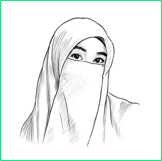 Detail Cara Menggambar Kartun Muslimah Nomer 7