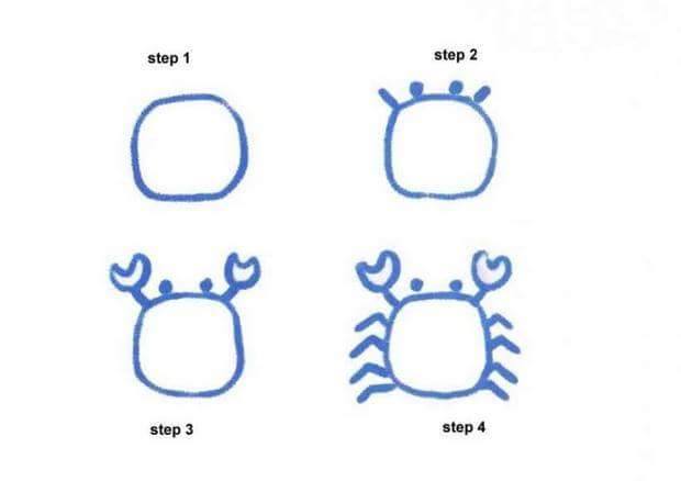 Detail Cara Menggambar Kepiting Kecil Nomer 8