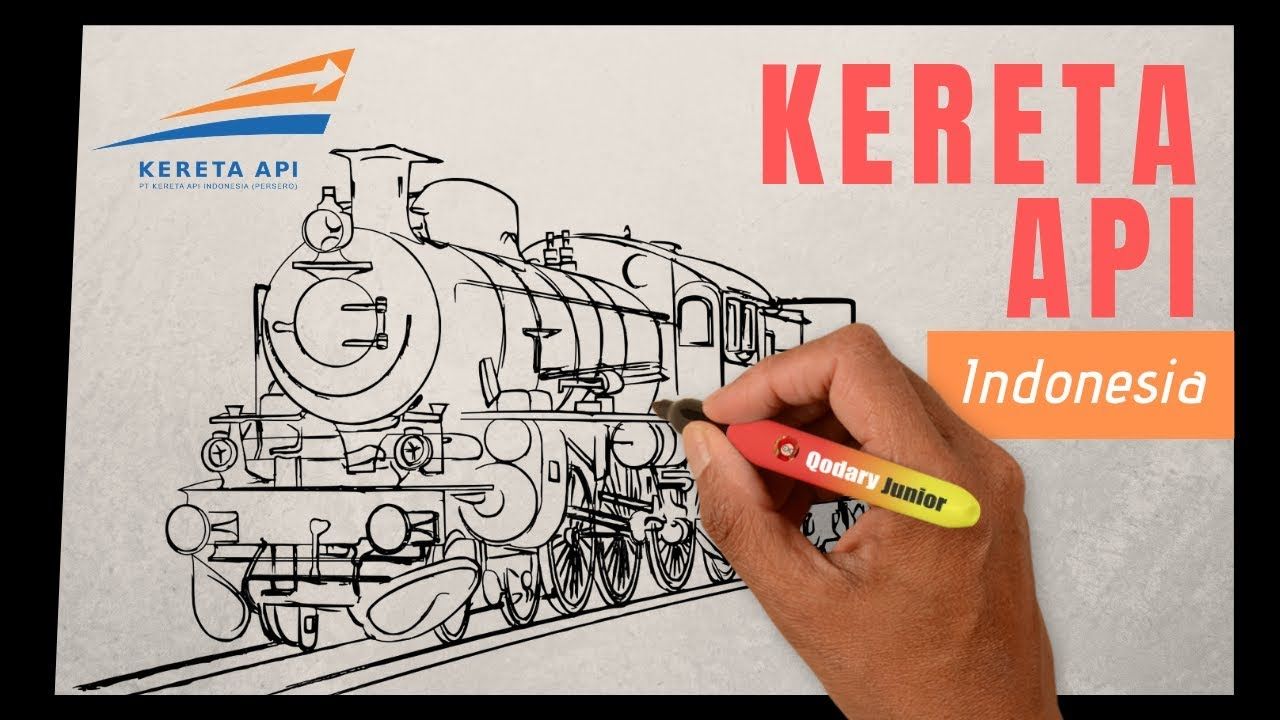 Detail Cara Menggambar Kereta Nomer 17