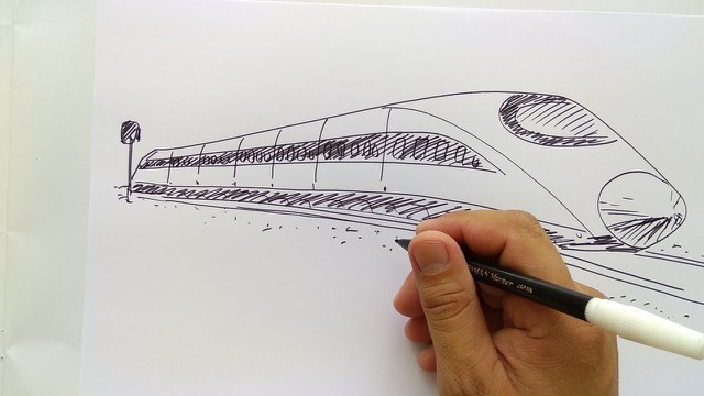 Detail Cara Menggambar Kereta Nomer 23