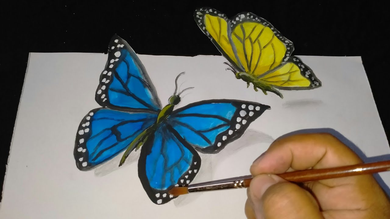 Detail Cara Menggambar Kupu Kupu 3d Nomer 25