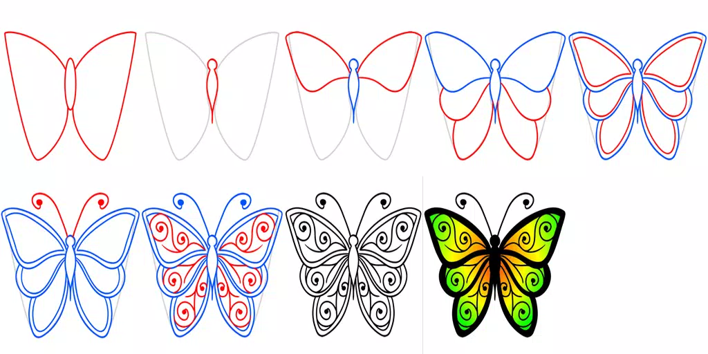 Detail Cara Menggambar Kupu Kupu Langkah Demi Langkah Nomer 5