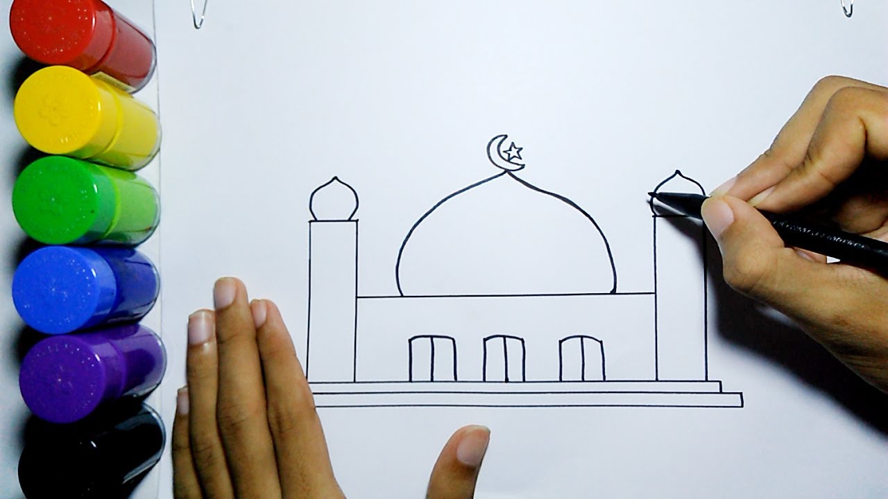 Detail Cara Menggambar Masjid Nomer 4