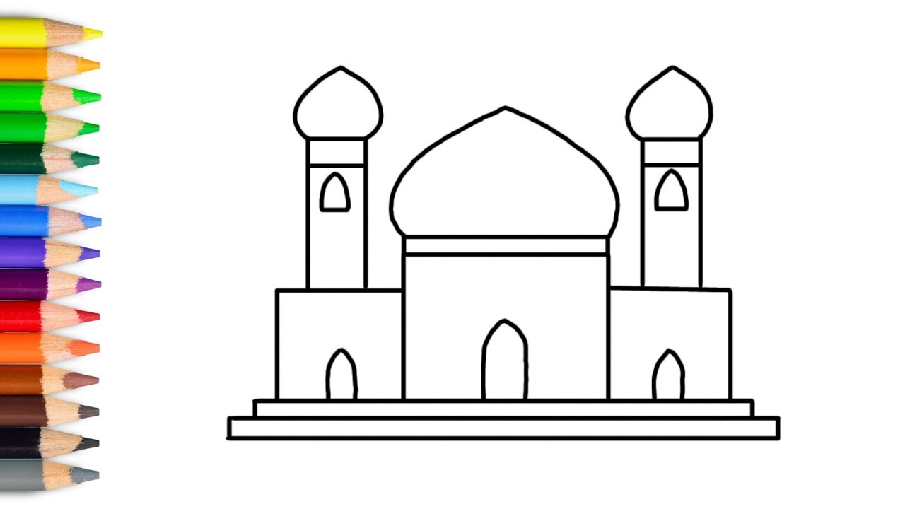 Detail Cara Menggambar Masjid Nomer 31