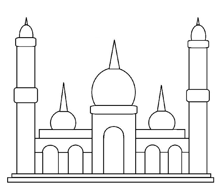 Detail Cara Menggambar Masjid Nomer 42