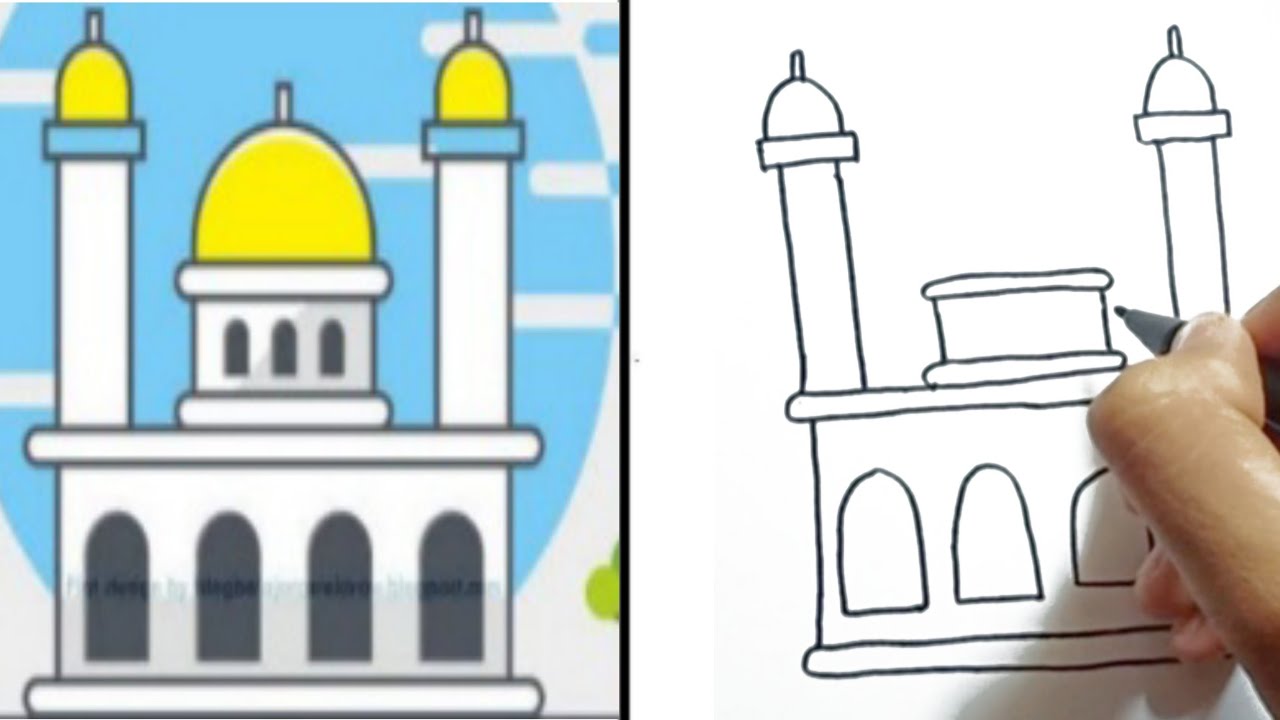 Detail Cara Menggambar Masjid Yang Bagus Nomer 37