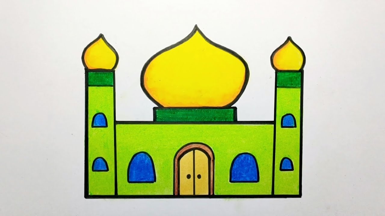 Detail Cara Menggambar Masjid Yang Mudah Nomer 14