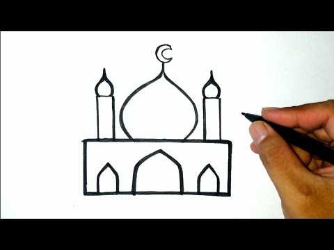 Detail Cara Menggambar Masjid Yang Mudah Nomer 36
