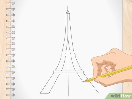 Cara Menggambar Menara Eiffel Dengan Mudah - KibrisPDR