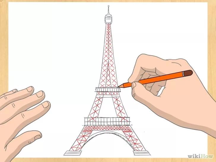 Detail Cara Menggambar Menara Eiffel Dengan Mudah Nomer 10