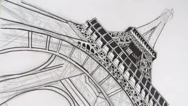 Detail Cara Menggambar Menara Eiffel Dengan Mudah Nomer 14