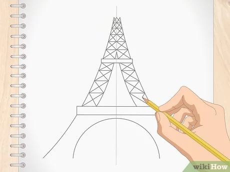 Detail Cara Menggambar Menara Eiffel Dengan Mudah Nomer 3