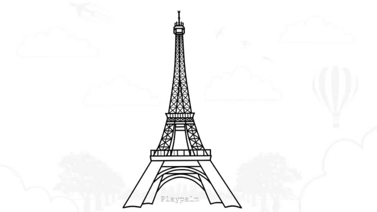 Detail Cara Menggambar Menara Eiffel Dengan Mudah Nomer 4