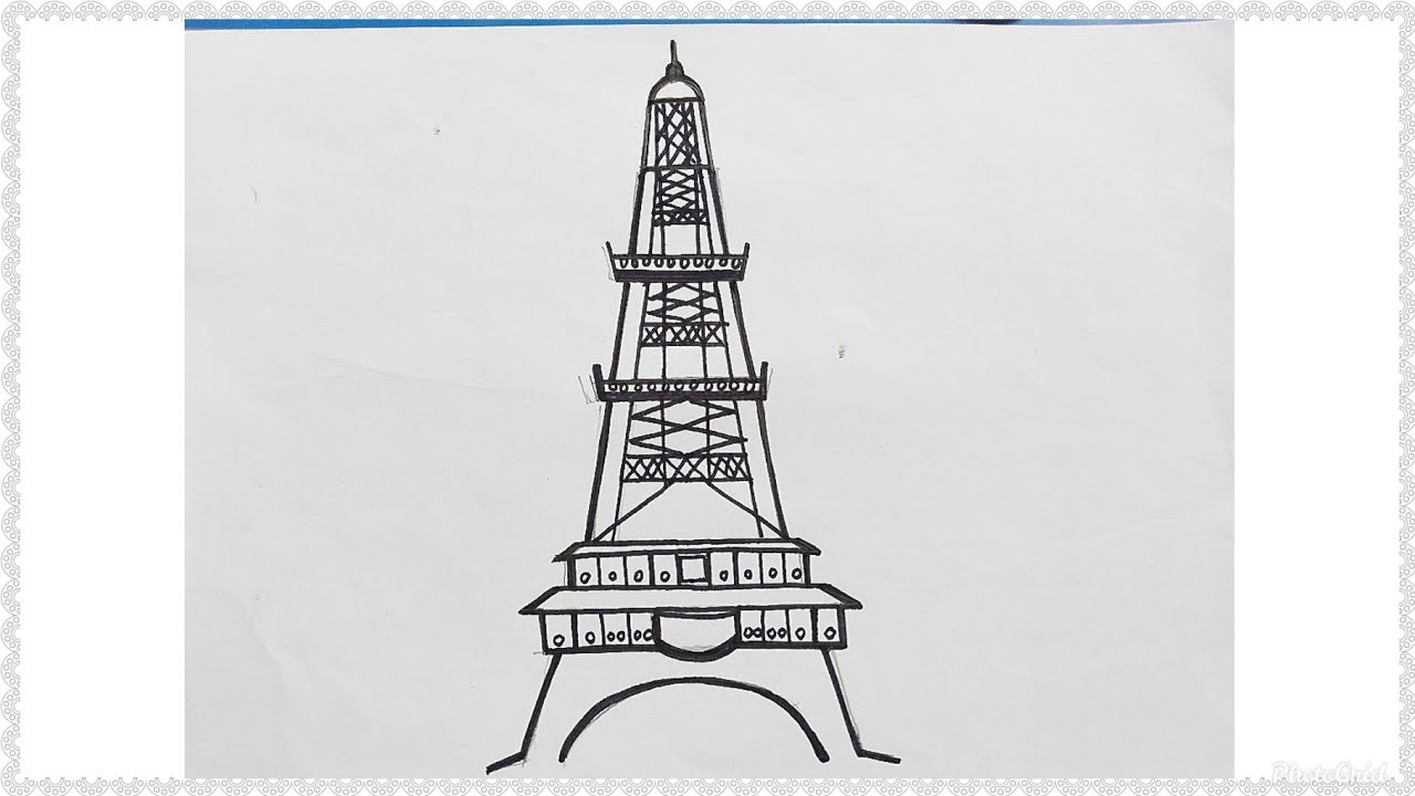 Detail Cara Menggambar Menara Eiffel Dengan Mudah Nomer 28