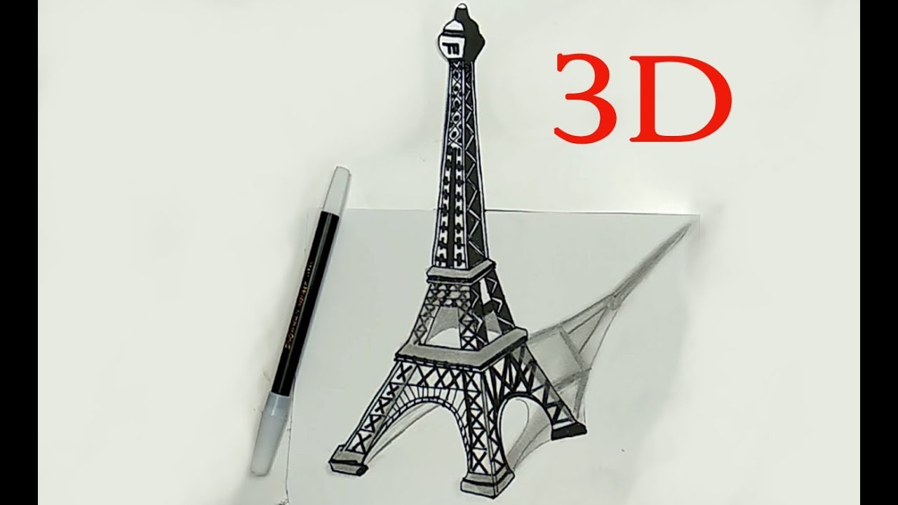 Detail Cara Menggambar Menara Eiffel Dengan Mudah Nomer 5