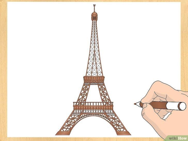 Detail Cara Menggambar Menara Eiffel Dengan Mudah Nomer 6