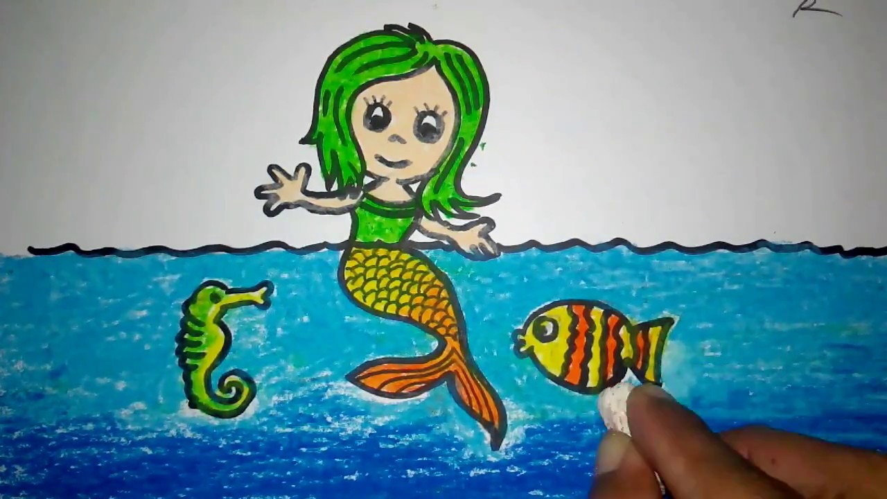 Detail Cara Menggambar Mermaid Nomer 11