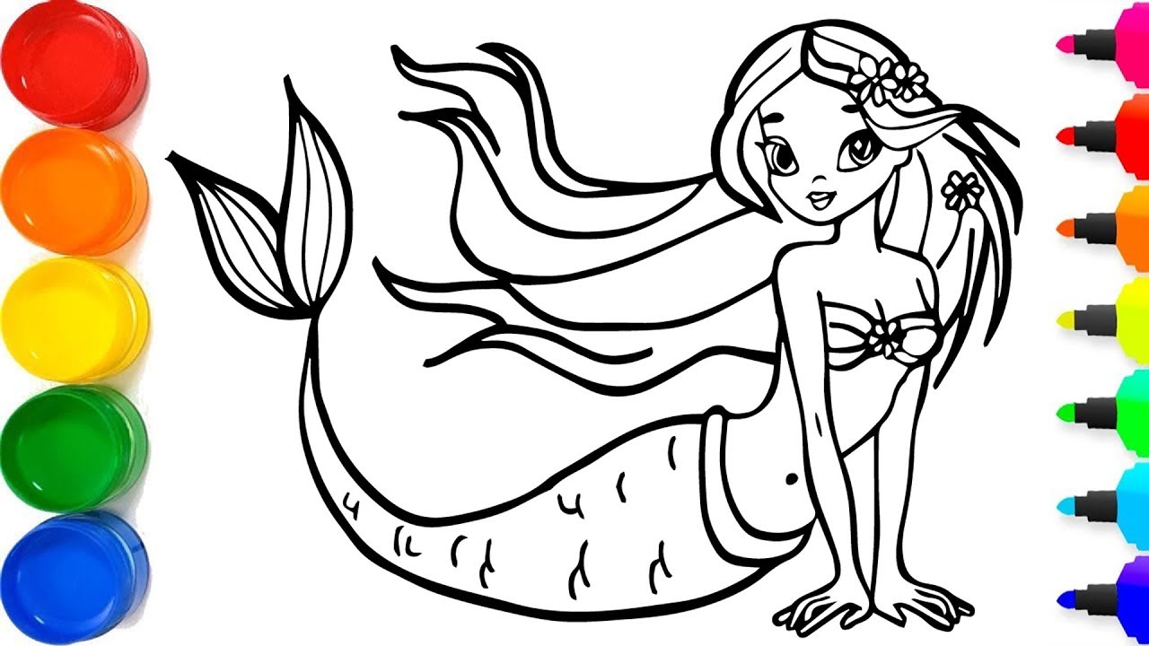 Detail Cara Menggambar Mermaid Nomer 14