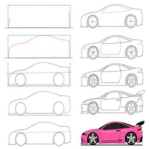Detail Cara Menggambar Mobil Lamborghini Nomer 18