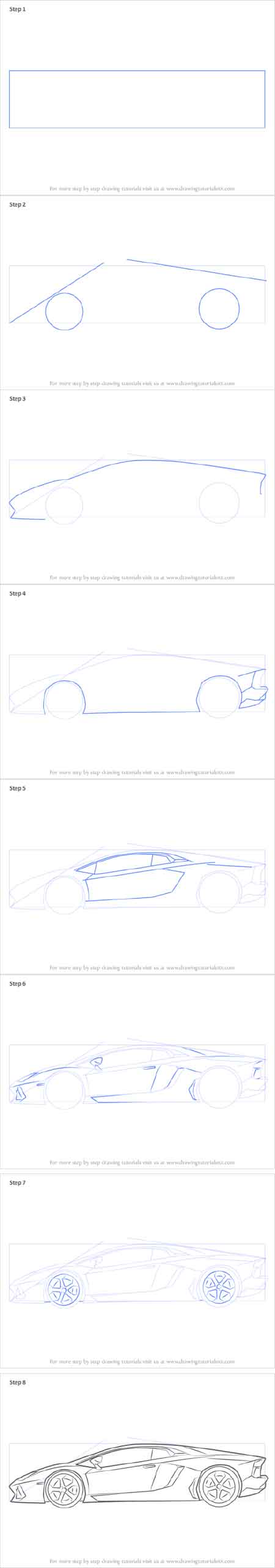 Detail Cara Menggambar Mobil Lamborghini Nomer 8