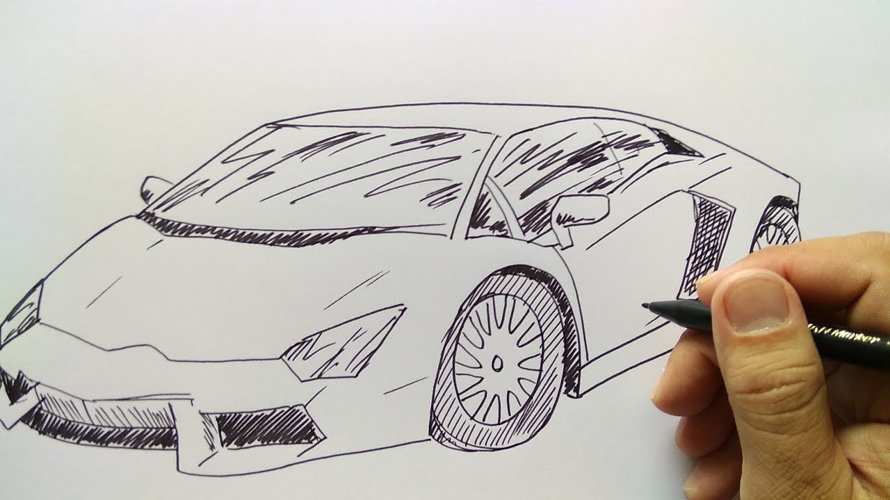 Detail Cara Menggambar Mobil Lamborghini Veneno Nomer 20