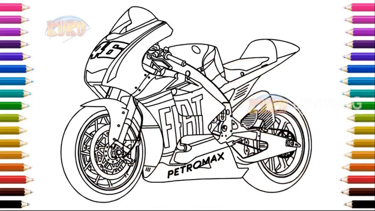 Detail Cara Menggambar Motor Gp Nomer 9