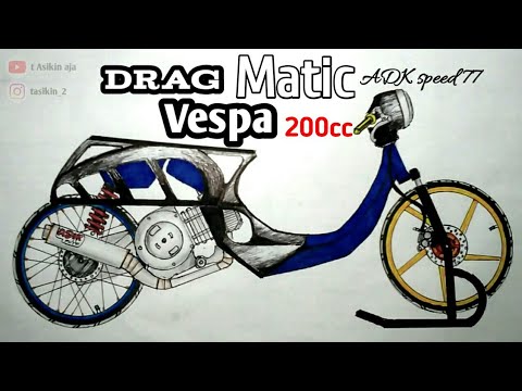 Detail Cara Menggambar Motor Vespa Nomer 34