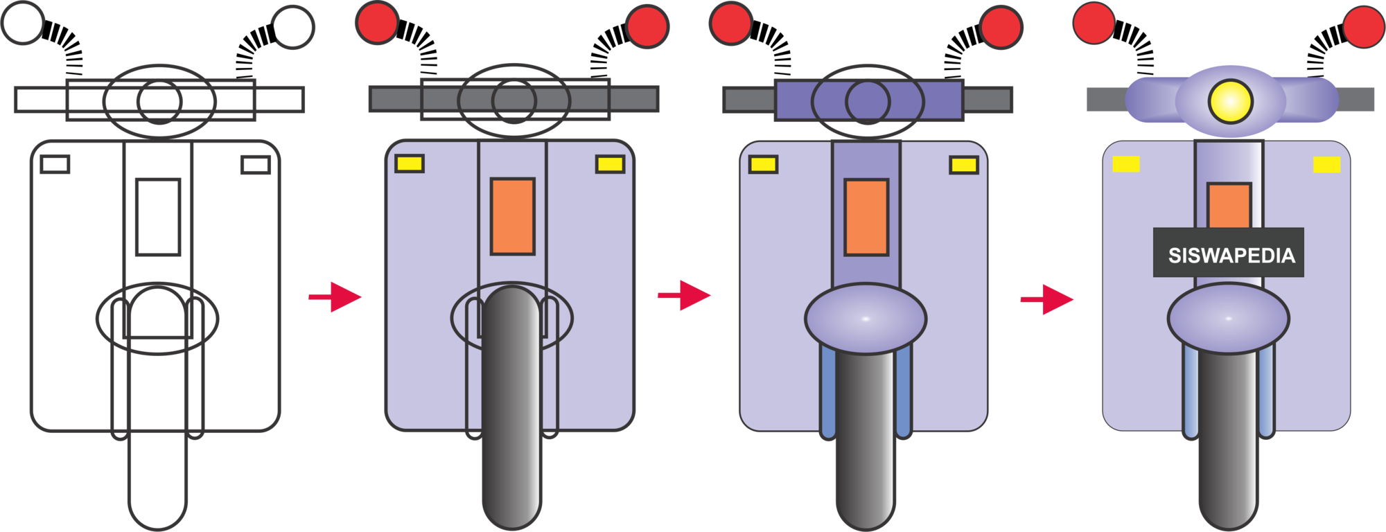 Detail Cara Menggambar Motor Vespa Nomer 36