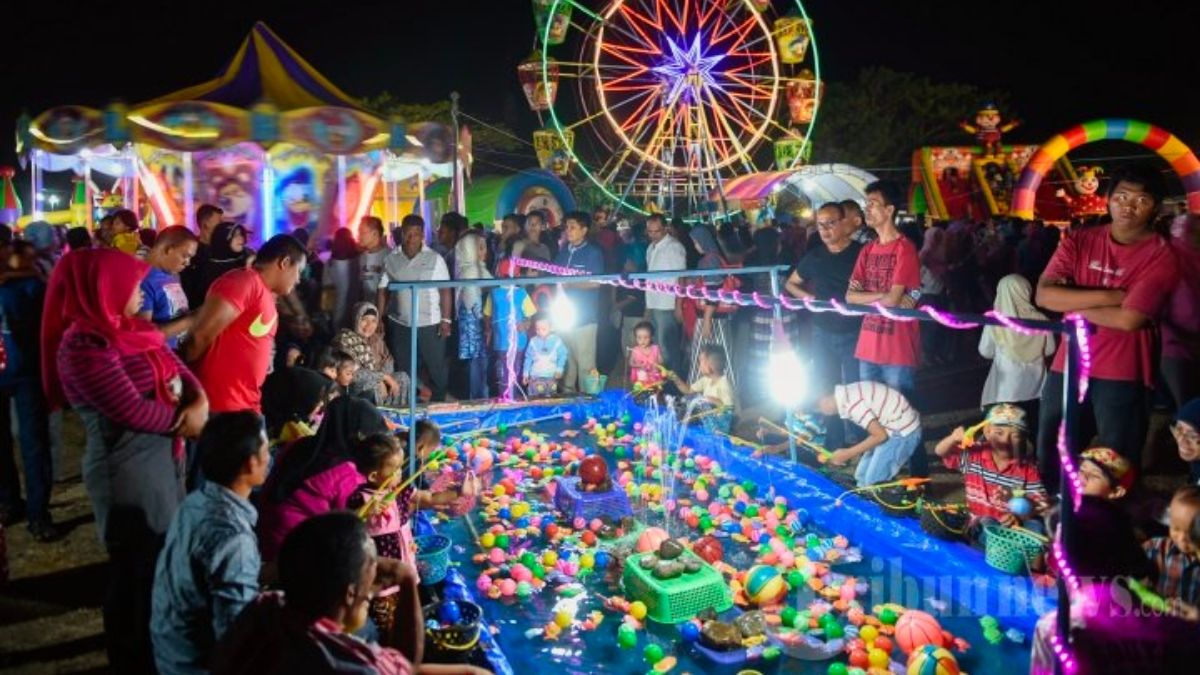 Detail Cara Menggambar Pasar Malam Nomer 38