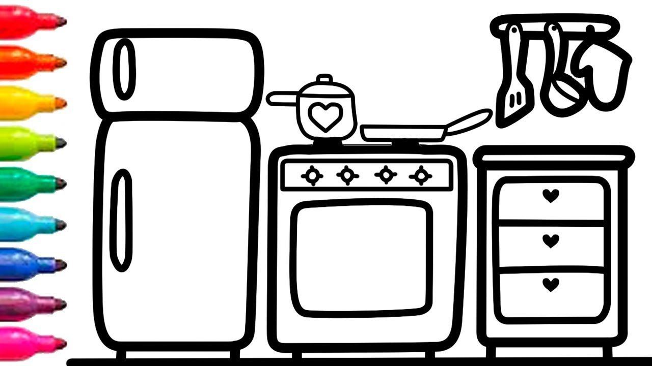 Detail Cara Menggambar Peralatan Dapur Nomer 11