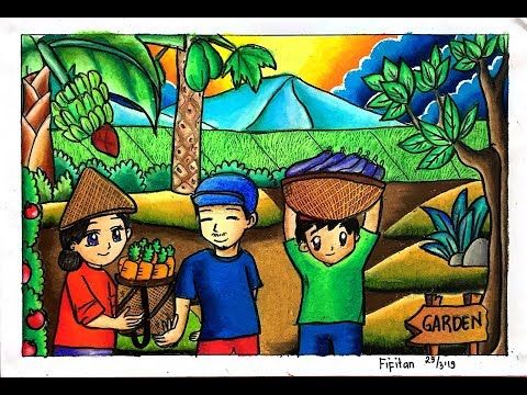 Detail Cara Menggambar Petani Nomer 18