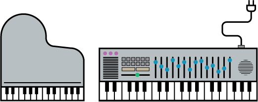 Detail Cara Menggambar Piano Nomer 8