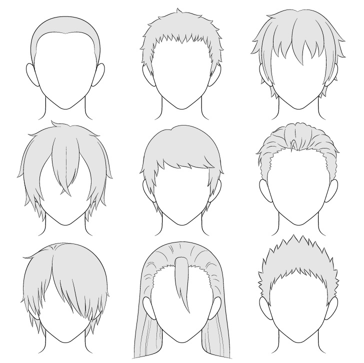 Detail Cara Menggambar Rambut Anime Nomer 9