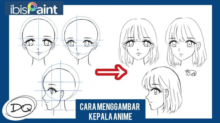 Detail Cara Menggambar Rambut Anime Nomer 24