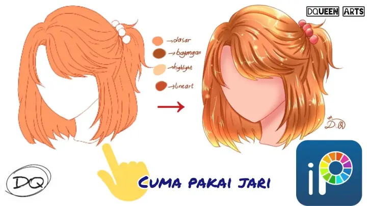 Detail Cara Menggambar Rambut Anime Nomer 29