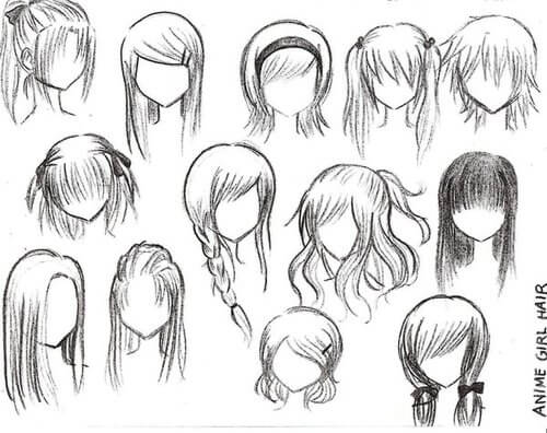 Detail Cara Menggambar Rambut Anime Nomer 5