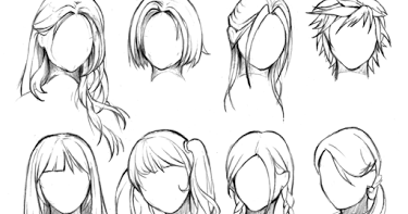 Detail Cara Menggambar Rambut Anime Perempuan Nomer 27