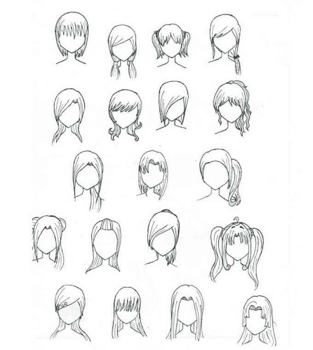 Detail Cara Menggambar Rambut Anime Perempuan Nomer 41