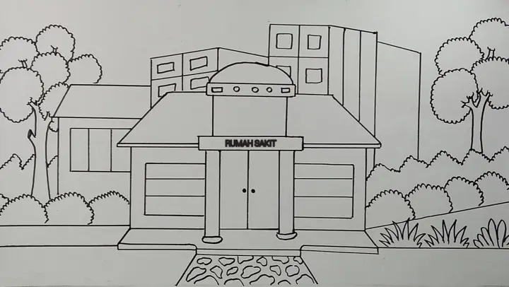 Detail Cara Menggambar Rumah Sakit Nomer 12