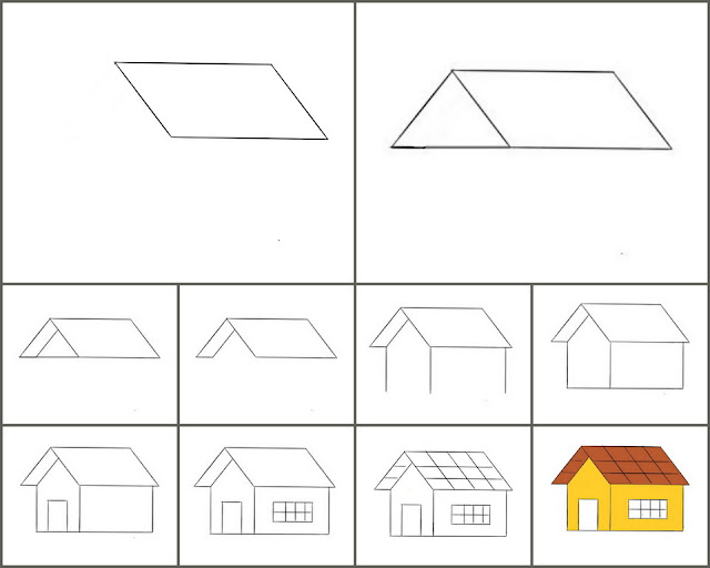 Detail Cara Menggambar Rumah Tingkat 3 Nomer 16