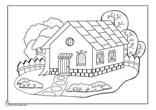 Detail Cara Menggambar Rumah Untuk Anak Sd Kelas 1 Nomer 36