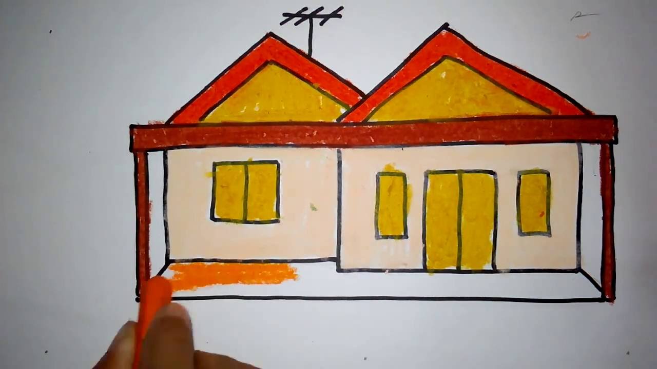 Detail Cara Menggambar Rumah Untuk Anak Sd Kelas 2 Nomer 3
