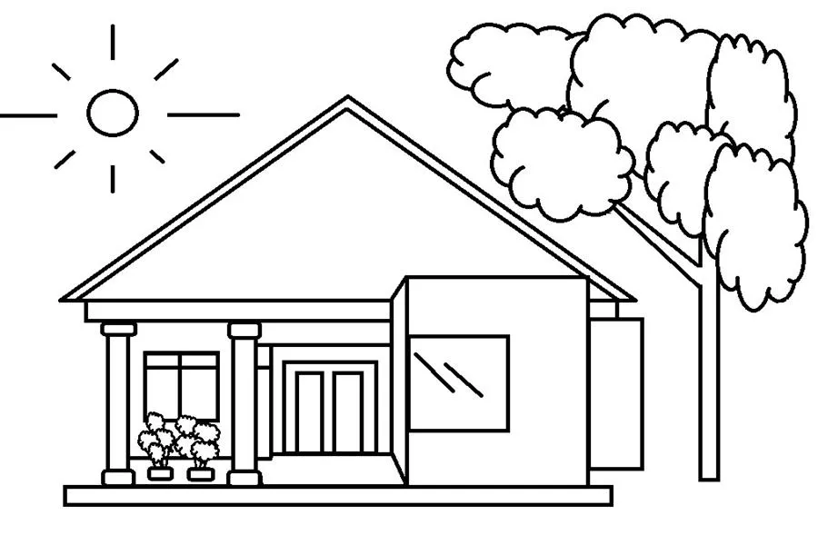 Detail Cara Menggambar Rumah Untuk Anak Sd Kelas 3 Nomer 40