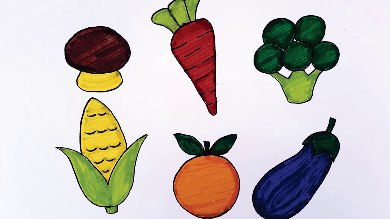 Detail Cara Menggambar Sayur Sayuran Nomer 4