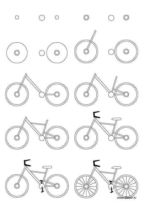Detail Cara Menggambar Sepeda Nomer 10