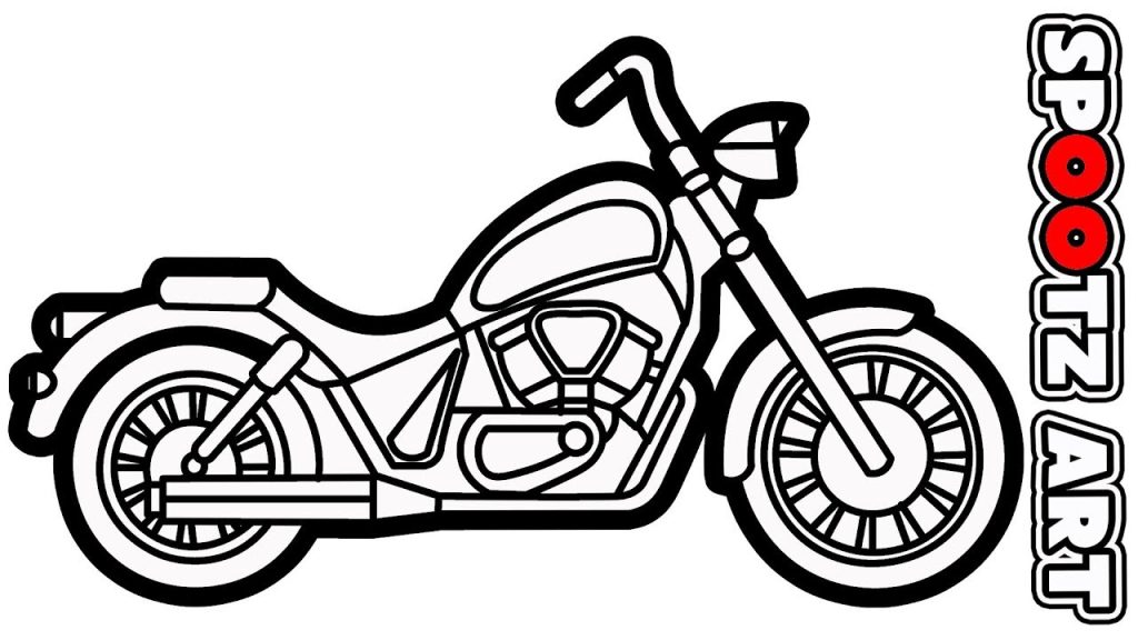 Detail Cara Menggambar Sepeda Motor Nomer 24