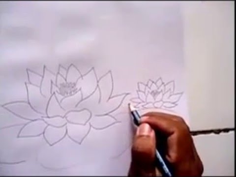 Detail Cara Menggambar Sketsa Bunga Teratai Nomer 4