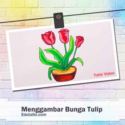 Detail Cara Menggambar Sketsa Bunga Tulip Nomer 37