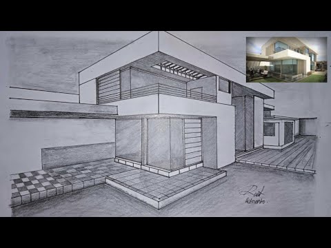 Detail Cara Menggambar Sketsa Rumah Nomer 2